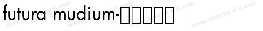 futura mudium字体转换